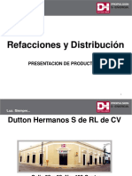 Dutton Hermanos Refacciones & Distribucion Carta Presentacion 2021