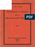 Cole, George D.H. - Doctrinas Y Formas de La Organizacion Politica [1937]