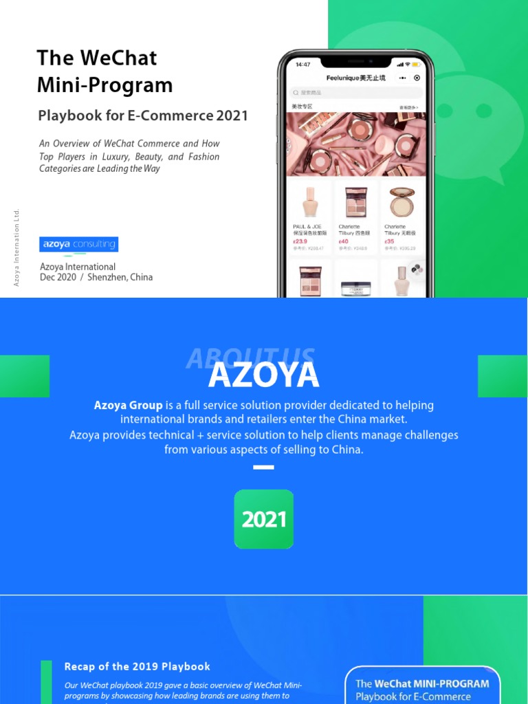 WeChat Mini-Program E-Commerce Insights | PDF | We Chat | E Commerce