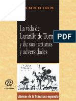 Anónimo. - La Vida de Lazarillo de Tormes y de Sus Fortunas y de Sus Adversidades [2003]