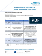 Agenda - Conversatiorio 8 Noviembre Quibdo