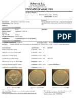 Scharlab S.L. Certificate of Analysis: TRYPTIC SOY AGAR (TSA) (Eur. Pharm.)