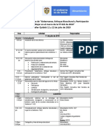 Agenda Mesa Técnica Planificación Julio 11 y 12