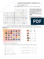 Guía casa 5°, Clase 12, plano cartesiano