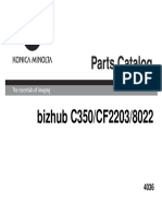 Konica Minolta - Parts Manual C350
