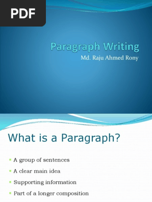 Paragraph Writing