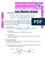 Ficha Estructura Atomica Actual para Quinto de Primaria