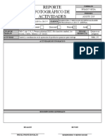 Reporte Fotográfico de Actividades