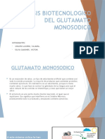 Sintesis Biotecnologico Del Glutamato Monosodico