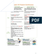 Comparing the Present Simple and Present Continuous