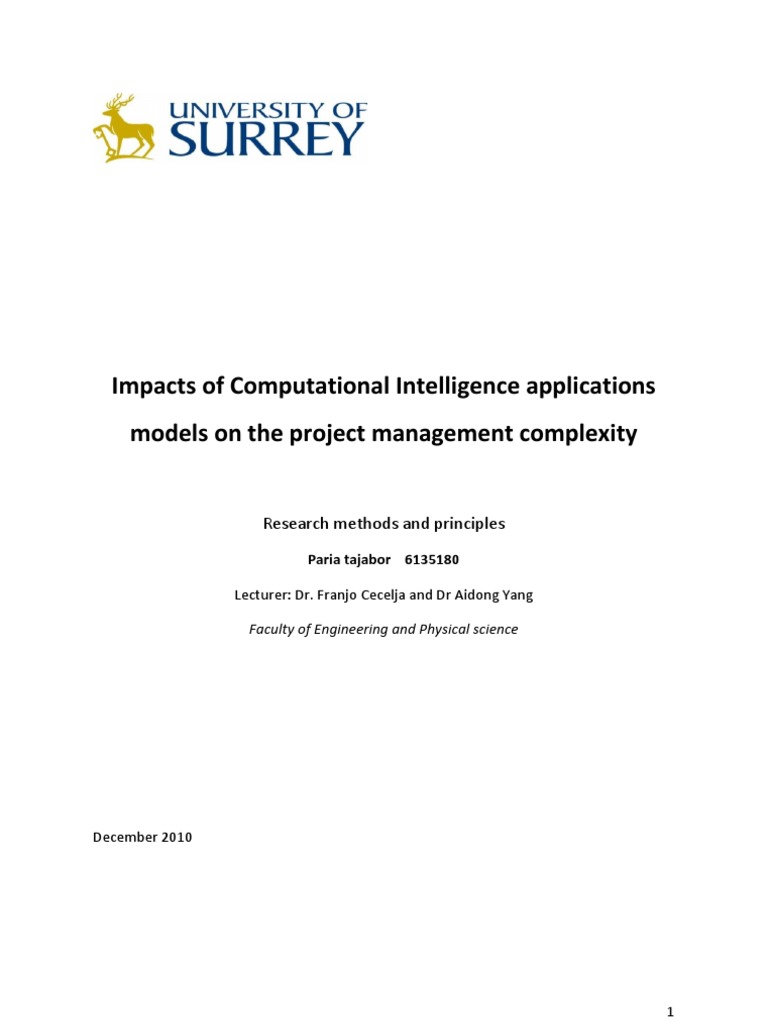 Impacts of Computational Intelligence Applications Models On The ...