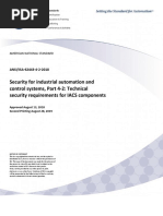 Security For Industrial Automation and Control Systems, Part 4-2: Technical Security Requirements For IACS Components