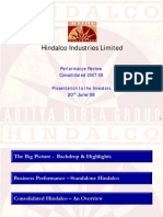 Hindalco-Novelis Analyst Presentation FY2008