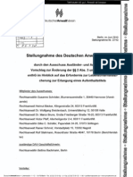 BT Deutscher AnwaltVerein Stellungnahme Lebensunterhaltssicherung Juni2010