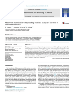Absorbent Materials in Waterproofing Barriers, Analysis of The Role of Diatomaceous Earth