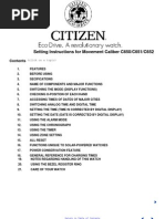 Download Citizen Eco-Drive C650C651C652 Setting Instructions by bernoullis SN50443359 doc pdf