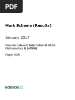 Mark Scheme (Results) : January 2017