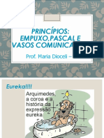 Princípios de empuxo, Pascal e vasos comunicantes