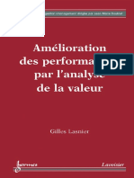 Amelioration Des Performances Par Lanalyse de La Valeur by Gilles Lasnier