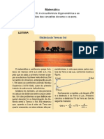 Matemática - Capítulo 15 A circunferência trigonométrica e as