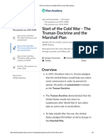 The Truman Doctrine and The Marshall Plan Article Khan Academy