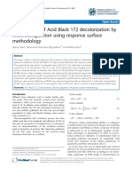 Optimization of Acid Black 172 Decolorization by Electrocoagulation Using Response Surface Methodology
