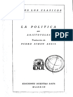 La política_Aristóteles_Traducción de Pedro Simón Abril