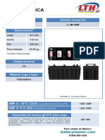 Bateria LTH Acumulador Automotriz Bateria de Servicio Pesado l4d 1000