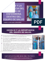 Covid 19 y La Importancia Del Tecnico de Enfermeria en El Equipo de Salud