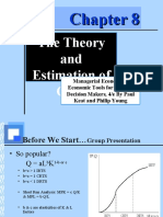 Theory and Estimation of Cost