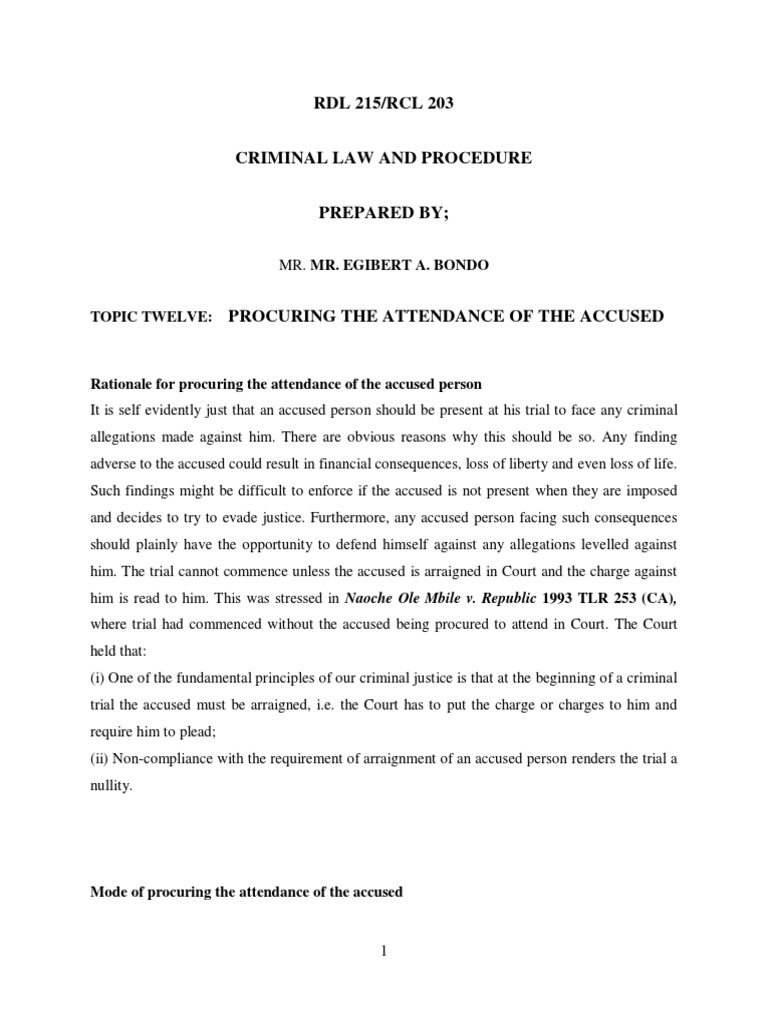 Criminal Procedure Topic 6 PDF Arrest Warrant Arrest