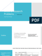 Week-2: Research Problems: Final Project Design