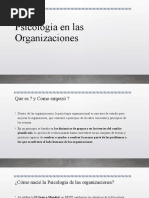 Psicología en Las Organizaciones