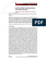 Design of Lensless Retinal Scanning Display With Diffractive Optical Element