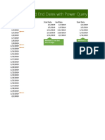 Extract Start and End Dates With Power Query: Method 1: Fast But Method 2: Could Be