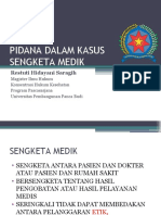 PIDANA DALAM KASUS SENGKETA MEDIK-kuliah DR - Restuti-MHKes