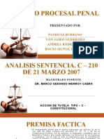 Analisis Diapositivas Sentencia Procesal Penal 2 Corte