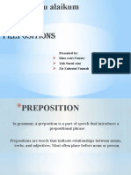 Prepositions in Grammar: Types and Examples