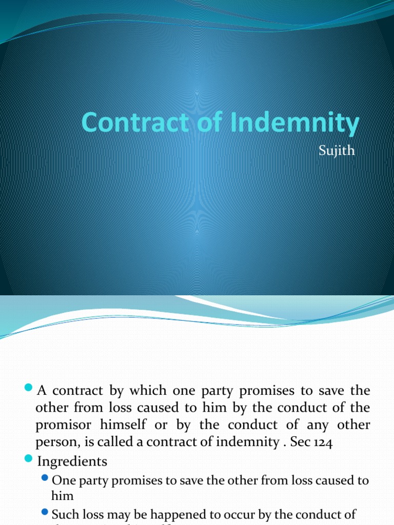 Understanding Contracts of Indemnity | PDF | Indemnity | Legal Liability