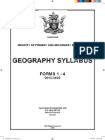 Geograpphy Syllabus New