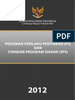 Pedoman Perilaku Penyiaran Dan Standar Program Siaran Tahun 2012