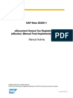 SAP Note 2930511: Manual Activity