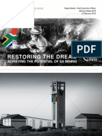 Restoring The Dream: Achieving The Potential of Sa Mining