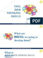 Developing High Order Thinking Skills (Hots)