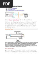 Discovery of Proton and Neutron