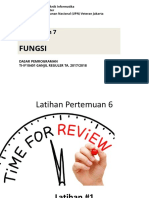 Pertemuan 7 Fungsi