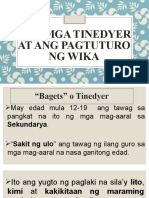 Ang Mga Tinedyer at Ang Pagtuturo NG Wika
