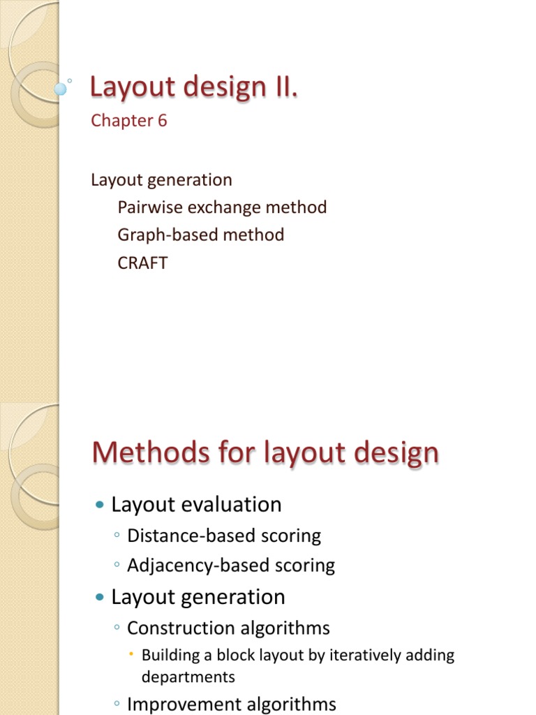 Pairwise Exchange Method for Layout Design | PDF | Distance | Triangle