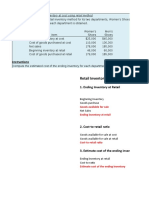 W5. Ex1 - Inventories. Retail Inventory Method