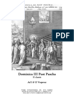 Dominica III Post Pascha. Ad I & II Vesperas